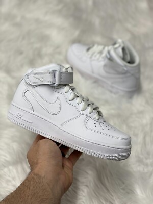 Nike Air Force 1 '07 Mid Womens Casual Sneaker Shoes White DD9625-100 NEW* Sz 6