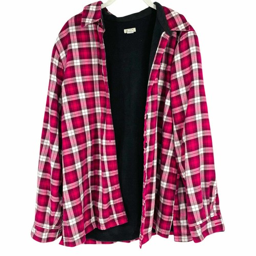 L.L. Bean Scotch Plaid Flannel Shirt 