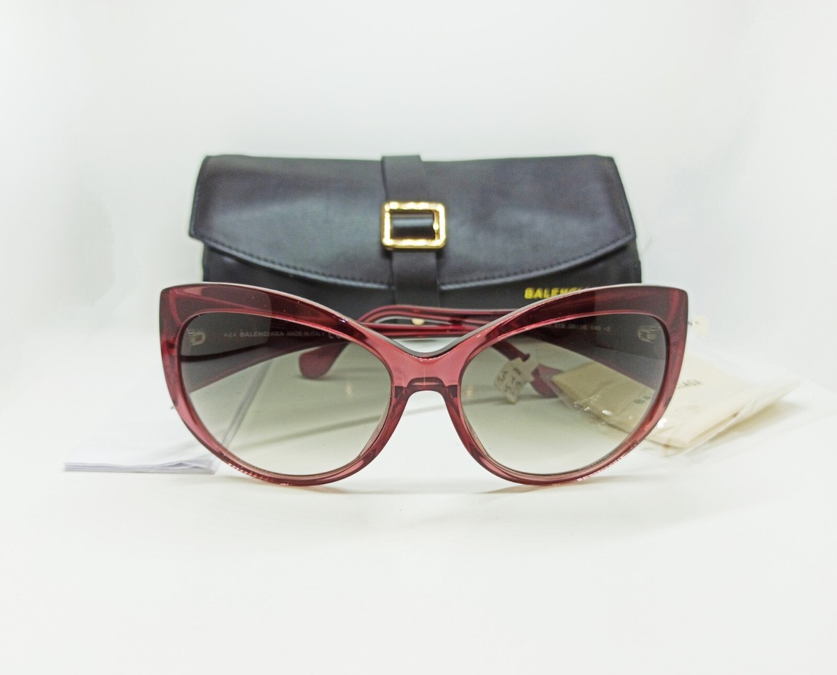 NEW RARE AUTHENTIC BALENCIAGA Sunglasses BA 23 81B Violet Smoke