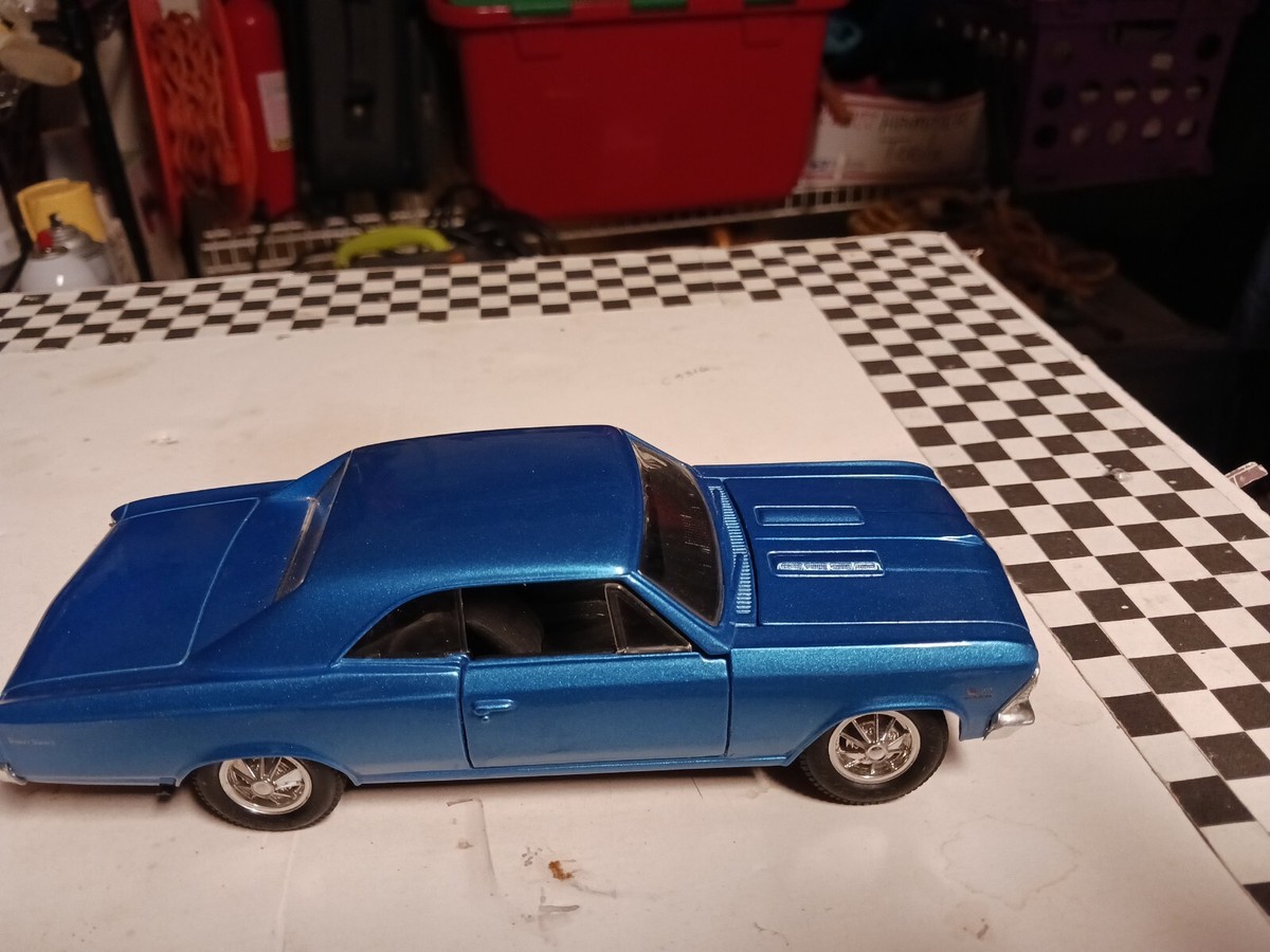 1:24 1966 Chevelle Malibu SS 396 MET. BLUE AND BLACK