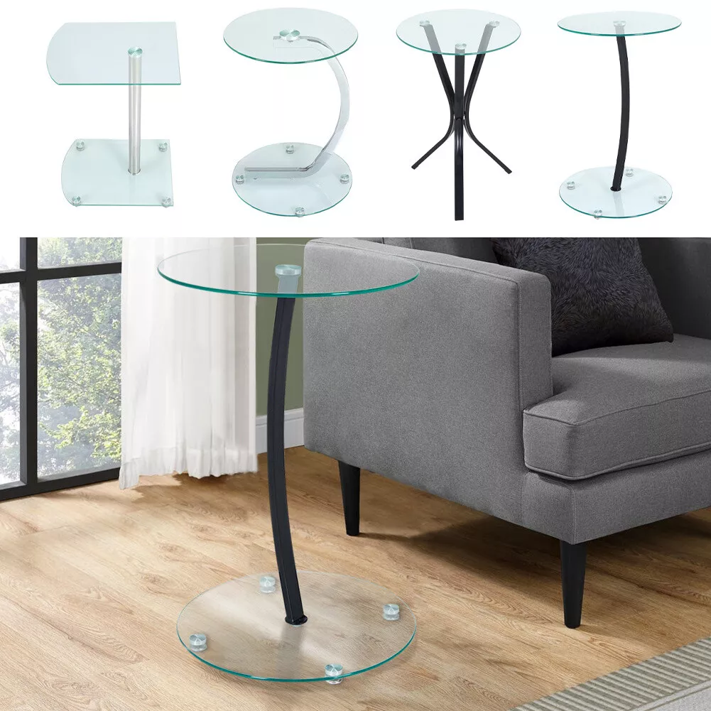 Chair side table with built in lamp deals