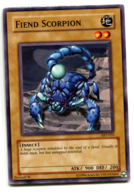 Yu-Gi-Oh! PLAYED/POOR Fiend Scorpion Common englisch Unterweltlerskorpion