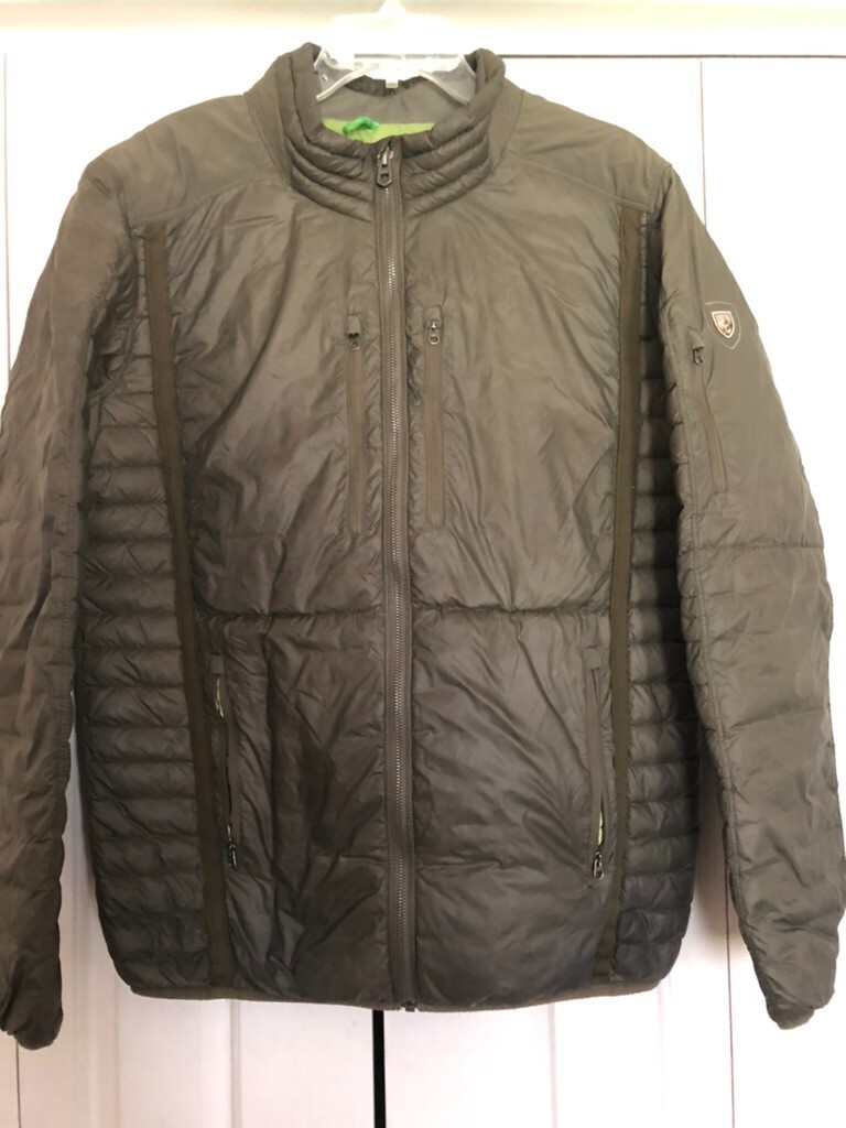 men's Kuhl full zip Projekt jacket green large nylon … Gem