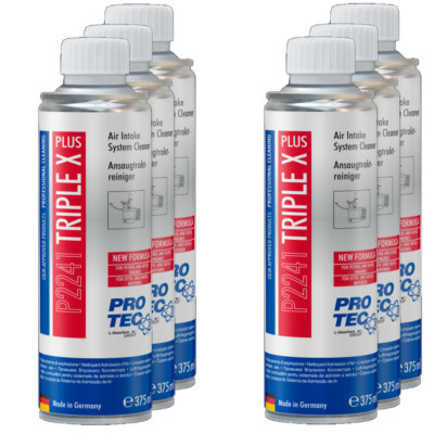 PROTEC 6x 375 ml Triple X Plus Ansaugtraktreiniger P2241 - für Benzin & Diesel