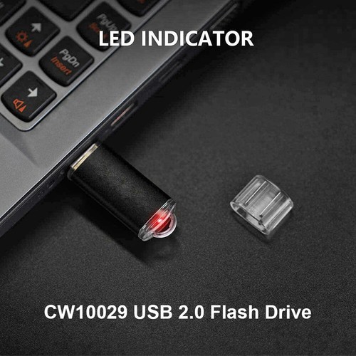 CW10029 Metal USB Flash Drive Clear Cap Zinc Alloy High Speed USB 2.0 Pen Drive - Afbeelding 4 van 33