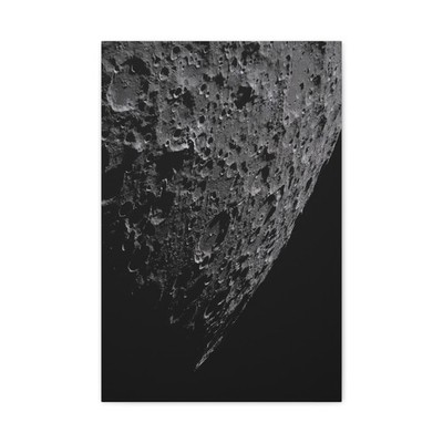 Moon Surface Close-Up Canvas