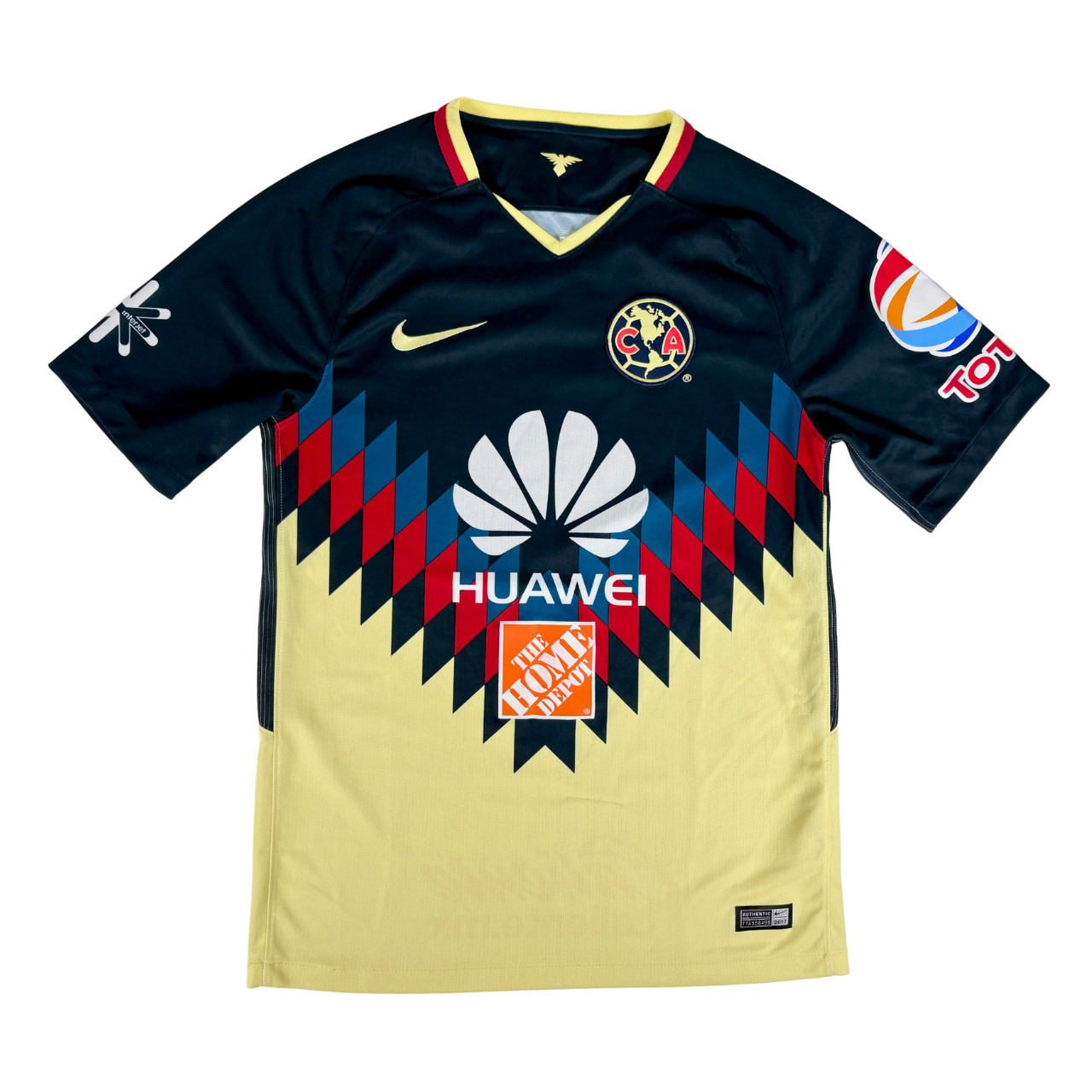 CLUB AMERICA 2017/18 NIKE Home Football Shirt S Mexico mens Soccer Jersey