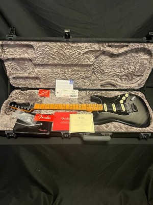 2024 Fender American Ultra Luxe Stratocaster Floyd Rose HSS Guitar-Silverburst