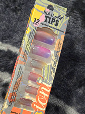 Toni Nail Tips Medium Square Round Multicolor...