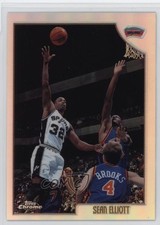 1998-99 Topps Chrome Preview Refractor Sean Elliott #100 k4s