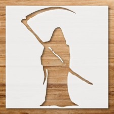Grim Reaper Themed Wall Art Stencil for Creative Projects - StencilAir