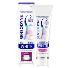 Clinical White Toothpaste Clinically Proven Whitening for Sensitive Teeth,