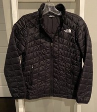 The North Face Thermoball Eco Quilted Hooded Jacket Youth Black Size 10/12