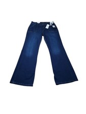Curve Appeal Curvy Fit Flare Jeans Women's Size 8 29 Dark Wash Blue Stretch