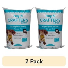 Premium Polyester Fiber Fill Stuffing for Crafts, Pillows, Toys 2 Pack 20oz