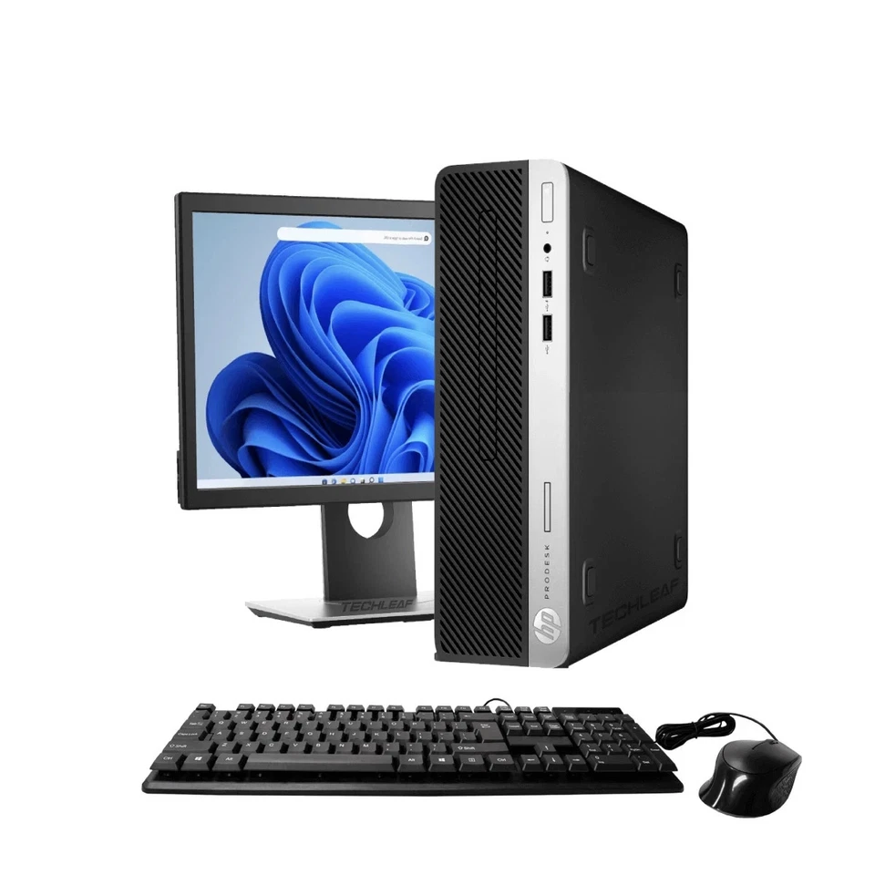 HP Desktop Computer PC i7 up to 64GB RAM 4TB SSD 24" LCD Windows 11 or 10 WIFI - Image 4 of 4