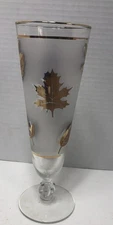 Mcm Libby Pilsner Glass Foliage Leaf Beer Glass  8 1/2” H