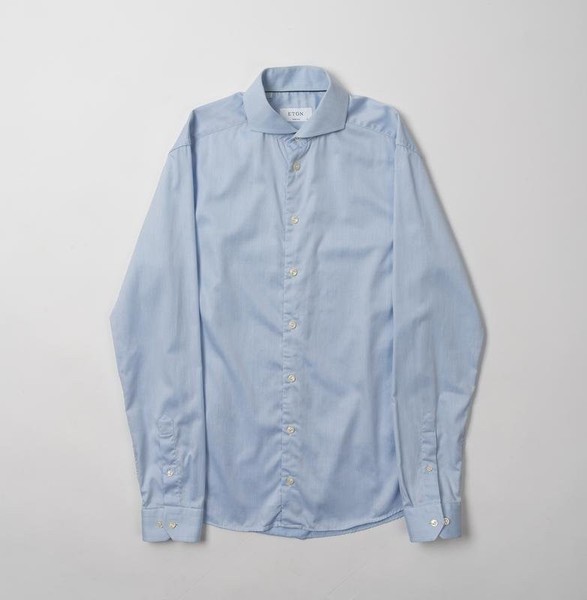 Men Eton Shirt Blue 38 / M / 46