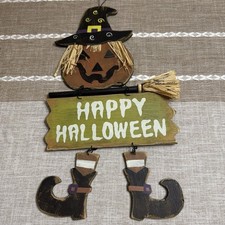 Happy Halloween Witch Sign