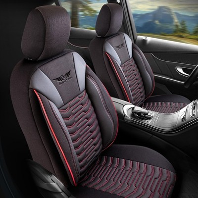 Autositzbezüge Schonbezüge für Ford Mondeo (Ruby-Schwarz) Komplett M02KOM