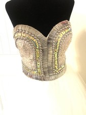 TERANI Couture Ivory Short Prom Pageant Dress Formal Cocktail Gown size4