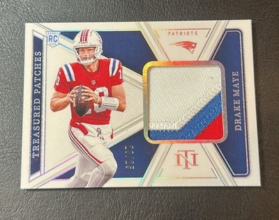 DRAKE MAYE 2024 Panini National Treasures HOLO SILVER ROOKIE RC PATCH SN# 23/25