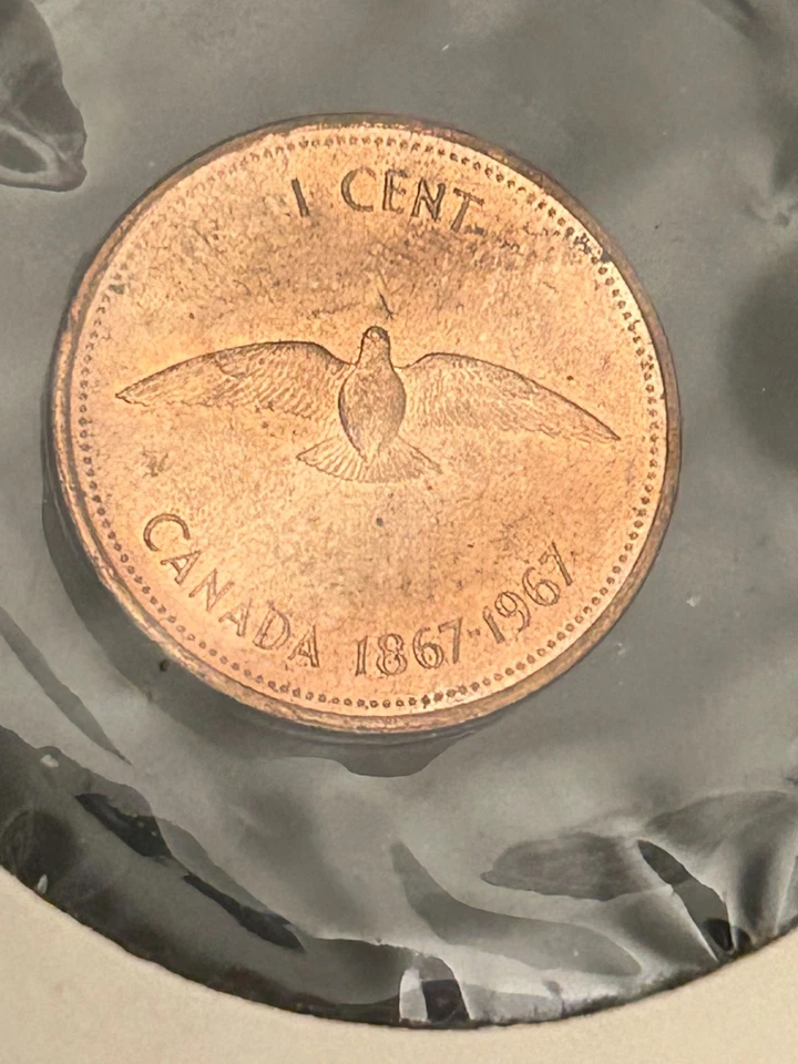 1867-1967 RARE Canadian Commemorative CENT, DDO/DDR ERRORS! - Image 2 of 4