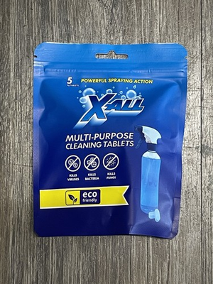 #ad X ALL multipurpose cleaning tablets 1 tab makes 16 ozs 5 tablets Xall $18.99