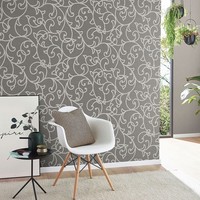 Vliestapete Ornamente Ranken Floral Braun Creme Metallic 10467-11 (2,19€/1Qm)