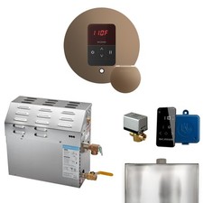MS 6 kW 6000 W Steam Generator Pkg w/round iTempo Control in Nouveau Bronze