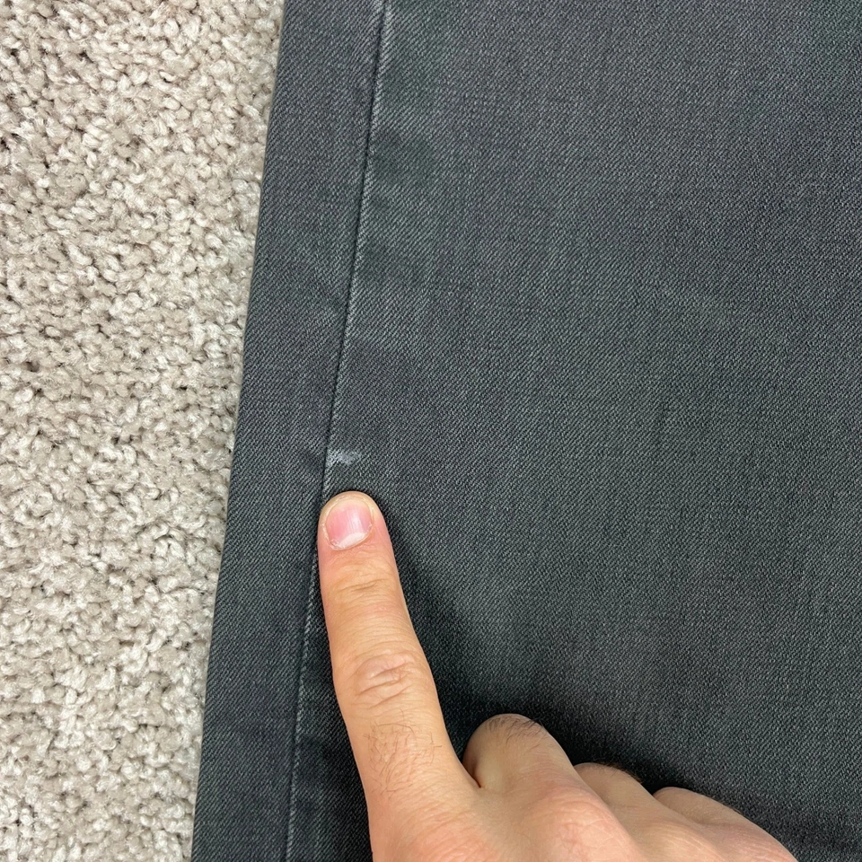 Levi's 505 Jeans Mens 38x32 Gray Regular Fit Pants White Tab 100% Cotton - Image 3 of 4