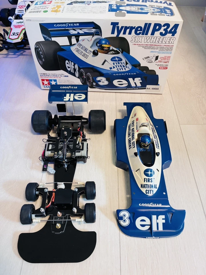 Tamiya Tyrrell P34 6 Wheeler F1 Formula 1 Vintage Good Condition 1:10  - Bild 4 von 4