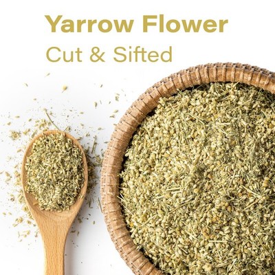 Dried Yarrow Flowers Achillea Millefolium Loose Leaf Herbal Tea Caffeine Free