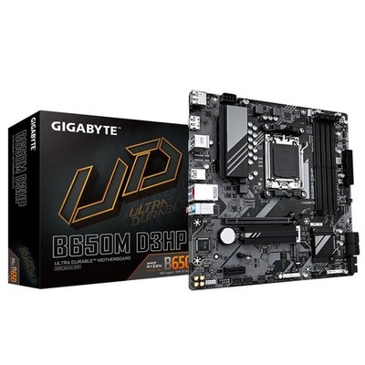 Gigabyte B650M D3HP Motherboard - Supports AMD Ryzen 7000 CPUs, 15+2+2 Phases Di