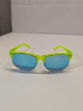 TIFOSI Sunglasses Florescent Green Blue Lens Lens Have Light Scratches Used