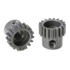 Image of Corally 48 dp Pinion Short Hard Anodised Al7075 17 Teeth Shaft Dia. 3.17mm