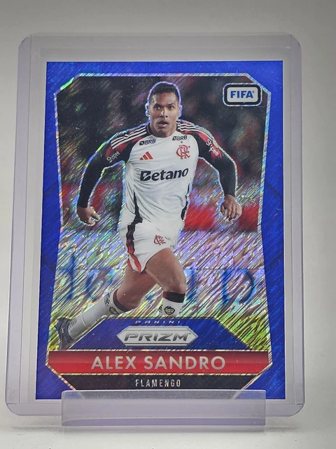 ALEX SANDRO 2025-26 PRIZM FIFA RETRO BLUE SHIMMER #5 FLAMENGO /5 Q3878