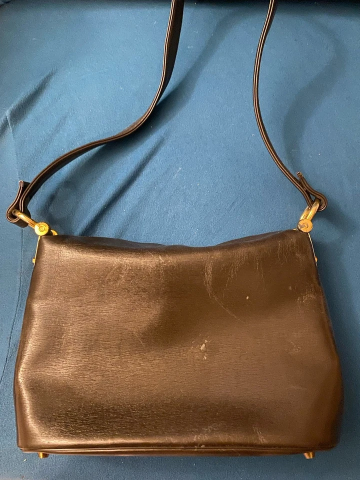 Vintage Koret Genuine Calf-leather Brown Purse With Feet - Image 2 of 4