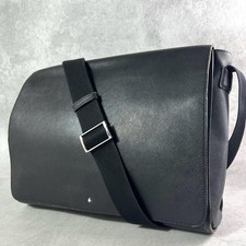 Borsa a tracolla Montblanc bianca stella pelle nera spedita dal Giappone