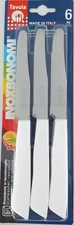 Italian Knives 6 Pack (White) Standard, White 