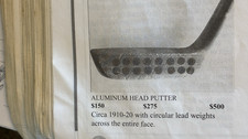 RANDALL, JOHN, Long Nose Putter, Alum. Head, Hickory Golf Club......50 Off Book
