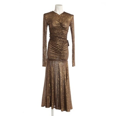 Norma Kamali Cocktailkleid S Metallic Neu