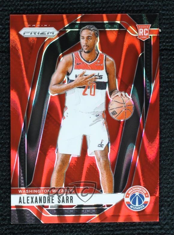 2024-25 Panini Prizm Red Seismic Prizm 41/299 Alexandre Sarr #264 Rookie RC