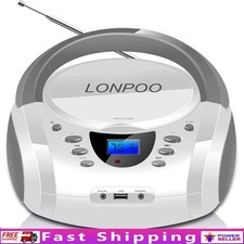 Portable CD MP3 Player Bluetooth Boombox FM Radio USB AUX Multi-Function Speaker