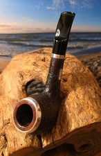 Pfeife-Pipe-Huber-Nobleman- 1995-beraucht-Silver-925-9mm