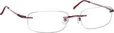 Tuscany Men's Legacy Eyeglasses MUH 14 Purple Rimless Optical Frame 52mm