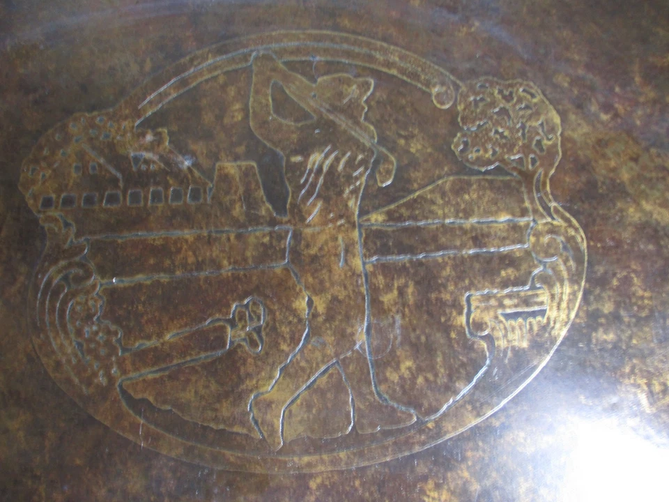 Mesa Bandeja Mayordomo Triple Nivel Diseño Golf Nogal Estilo Ralph Lauren Clásico De Colección Foto 4 de 4