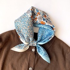100% Mulberry Silk 53*53cm Square Scarf Women...