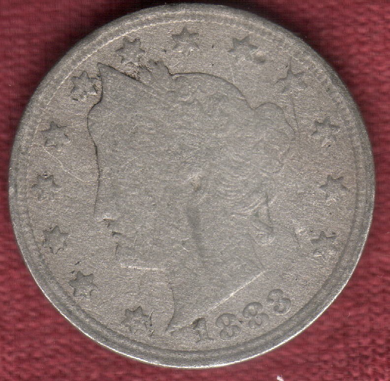 1883 With Cents Semi Key Date  Liberty Nickel     Read Auction