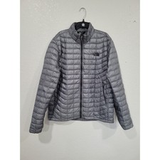 North Face Thermoball Eco Jacket Mens M Gray Full Zip Insulated Lightweight #17